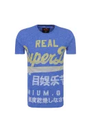 t-shirt vintage real | slim fit Superdry 	modra	